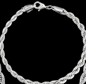 Silver Rope Bracelet